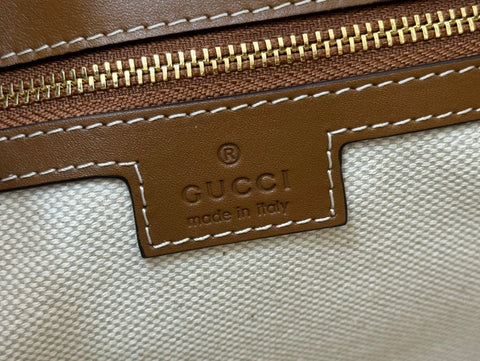 73 MEDIUM BUCKET BAG 27.5 IN BROWN SMOOTH CALFSKIN