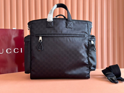NEXUS LARGE TOTE BAG 40 IN BLACK GG NYLON