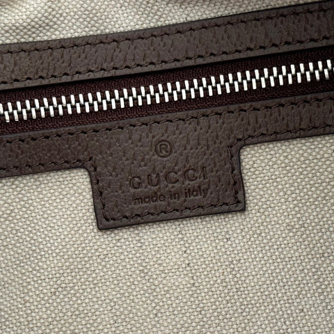 GUCCI 25S ATTACHE SHOULDER BAG 35 CM IN DARK BEIGE MIX BROWN CALFSKIN