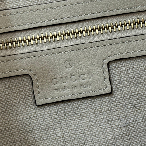 GUCCI 25S ATTACHE SHOULDER BAG 35 CM IN CREAM WHITE CALFSKIN