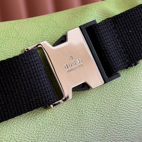 GUCCI 25S BELT BAG 39 CM IN NEON GREEN CALFSKIN