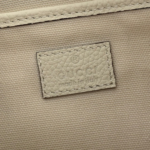GUCCI 26S SHOULDER BAG 31 IN CREAM WHITE CALFSKIN