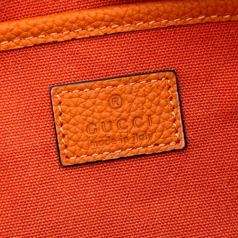 GUCCI 26S SHOULDER BAG 31 IN ORANGE CALFSKIN