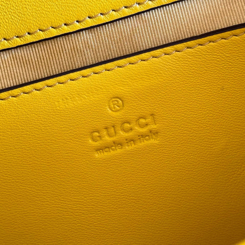 GUCCI 26S GG MARMONT BAG 22 IN YELLOW LAMBSKIN