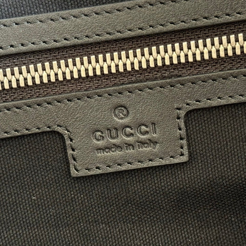 GUCCI 26S TOTE BAG 38 IN BLACK EMBOSSED CALFSKIN