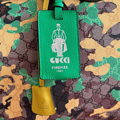 GUCCI 26S DUFFEL BAG 44 IN MULTICOLOR COATED CANVAS STYLE 1