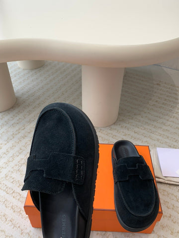 G0 MULE BLACK SUEDE