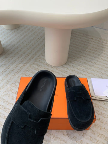 G0 MULE BLACK SUEDE