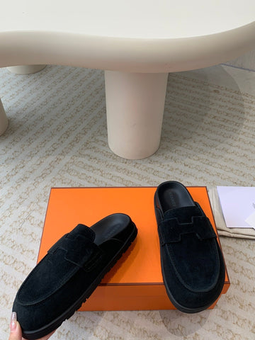 G0 MULE BLACK SUEDE