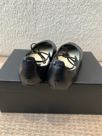 MARY JANE BALLERINA IN BLACK PATENT LAMBSKIN