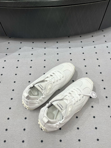 TRAIL SNEAKER IN WHITE CALFSKIN