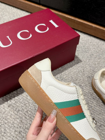 GG & ADIDAS SNEAKER WHITE CALFSKIN