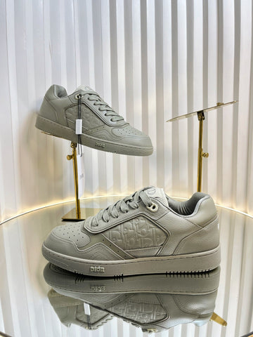 B27 LOW-TOP SNEAKER TROUT GRAY SMOOTH CALFSKIN