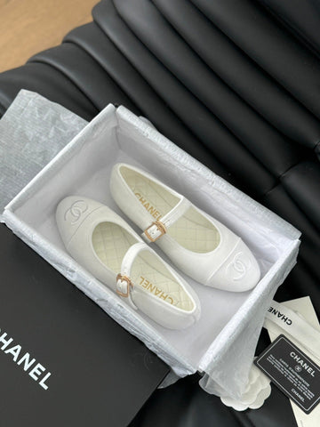 MARY JANE SHOES WHITE CORDUROY TWILL FABRIC