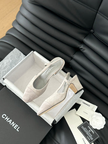 CLASSIC HIGH SLINGBACK GREY CLOUD SUEDE