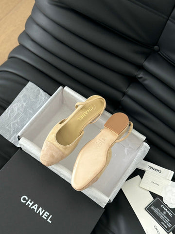 CLASSIC SLINGBACK DARK IVORY SUEDE