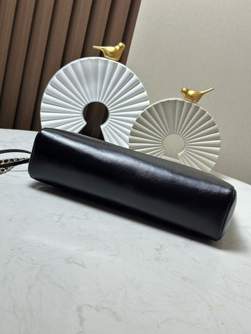 CHANEL 26S MINI SHOPPING BAG 32 IN BLACK LAMBSKIN