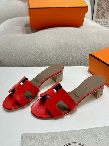 0ASIS SANDAL CRIMSON CALFSKIN CLASSIC