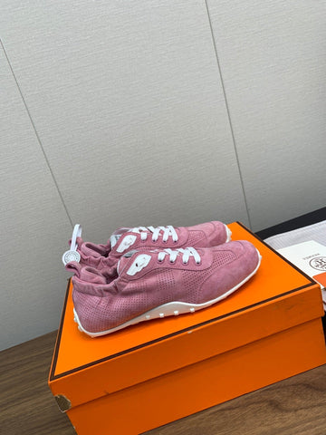 SKATEBOARD SHOES DARK PINK SUEDE