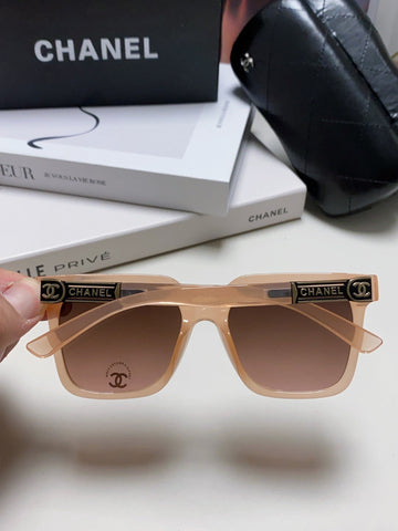 SQUARE SUNGLASSES 632877 IN PINK CLEAR ACETATE