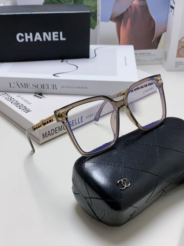 SQUARE SUNGLASSES 632881 IN GRAY CLEAR ACETATE