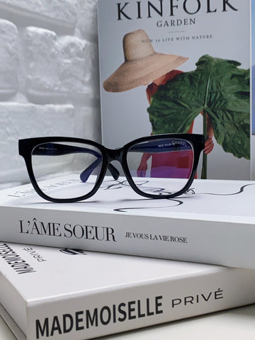 SQUARE SUNGLASSES 632890 IN BLACK ACETATE