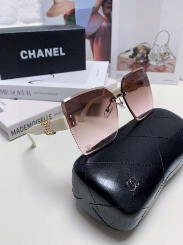 SQUARE SUNGLASSES 632891 IN WHITE ACETATE BROWN LENSES
