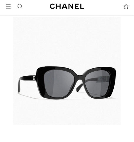BUTTERFLY SUNGLASSES 641815 IN BLACK ACETATE WHITE METAL LOGO