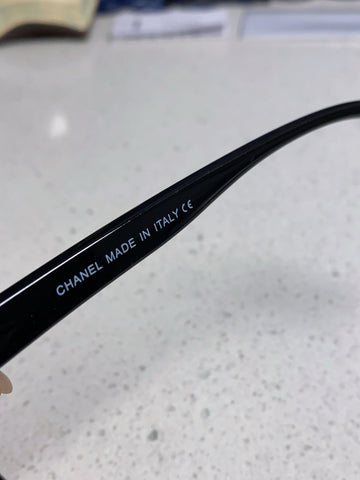 SQUARE SUNGLASSES 3392 IN BLACK ACETATE BLACK LENSES