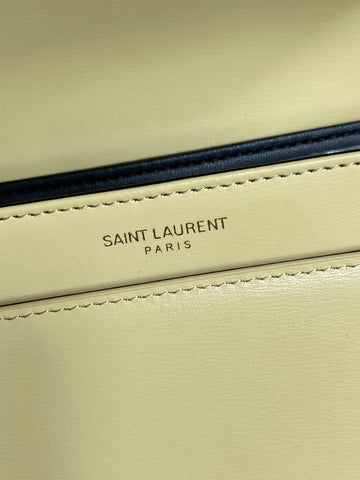 SOLFERINO SMALL SATCHEL 19 IN CANARY YELLOW CALFSKIN GOLD HARDWARE