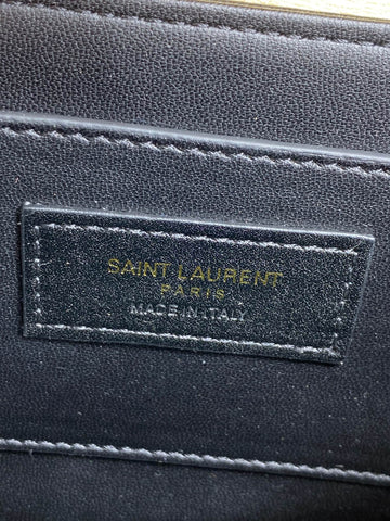 SOLFERINO SMALL SATCHEL 19 IN CANARY YELLOW CALFSKIN GOLD HARDWARE