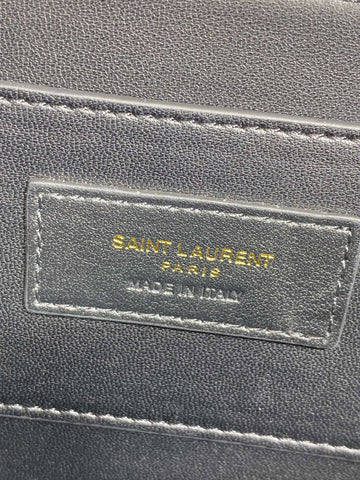 SOLFERINO SMALL SATCHEL 23 IN DARK GREY CALFSKIN GOLD HARDWARE