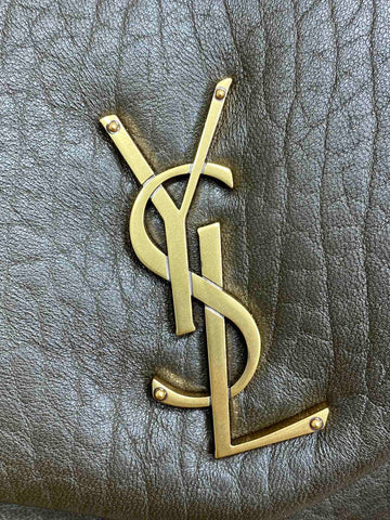 CALYPSO 36 CHAIN BAG IN DARK GREEN LAMBSKIN