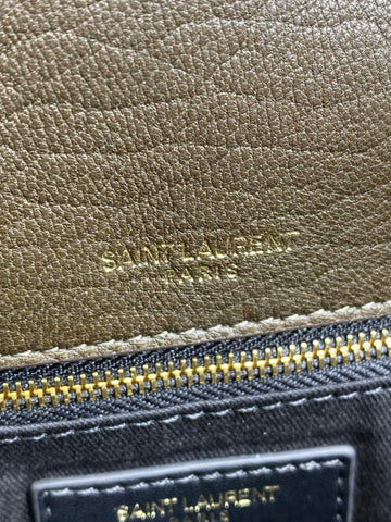 CALYPSO 36 CHAIN BAG IN DARK GREEN LAMBSKIN
