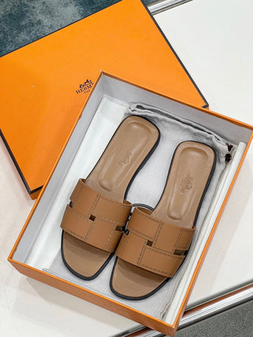 IDIOMA SANDAL IN BRONZE BROWN CALFSKIN