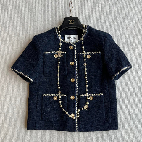 CHANEL SHORT-SLEEVE WOOL JACKET STYLE 29