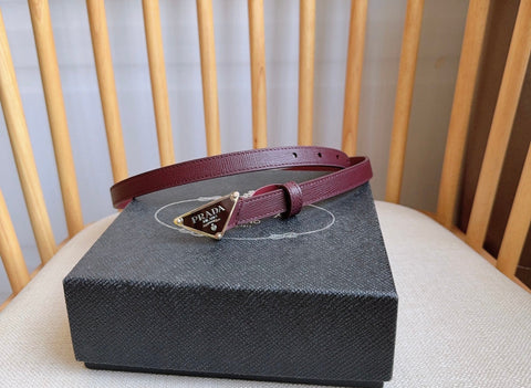 PRADA 25S BELT 15 MM IN RED CALFSKIN 598411