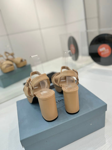 PRA HIGH HEELS 85MM IN BEIGE CALFSKIN