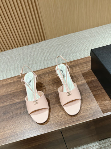 high heel 70 sandals pink white patent calfskin