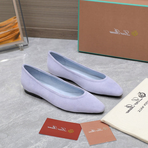 CLASSIC BALLET SHOES IN PASTEL PURPLE SUEDUE