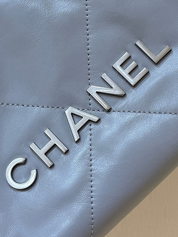 25S CHANEL HOBO MINI BAG 20 IN GREY LAMBSKIN