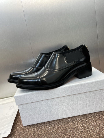DIOR 25S DANDY DERBY SHOE 35MM IN BLACK BRUSHED CALFSKIN
