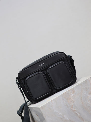 CITY CAMERA BAG 24 IN BLACK ECONYL