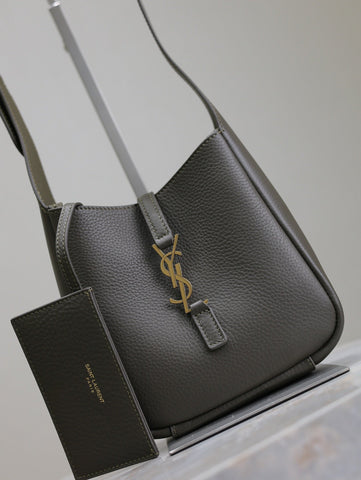YSL 25S LE 5 À 7 BAG 16 IN LIGHT MUSK GRAINED CALFSKIN GOLD HARDWARE
