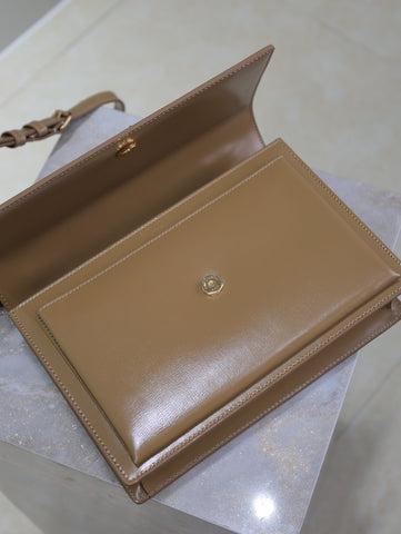 YSL 25S SUNSET MM 25 IN FOX CALFSKIN GOLD HARDWRE