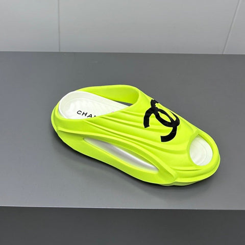 New Double C Foam Lightweight Slippers Boat Lemon Yelllow