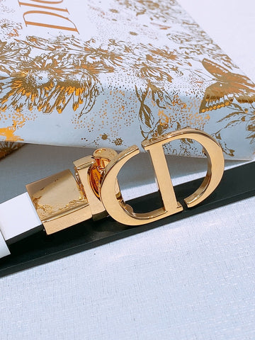 DIOR 25S BELT 20 MM IN LIGHT BLUE GREY CALFSKIN 572897