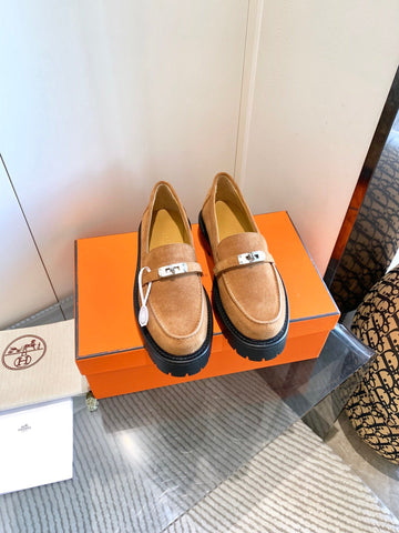 ICONE LOAFER IN BRONZE BROWN SUEDE
