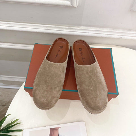 LP 25S MULES IN MOCHA BROWN SUEDE